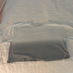 Under Armour Two-Tone Gray Cropped T-Shirt